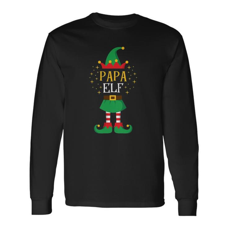 Papa Elf Father Xmas Cute Matching Elfs Long Sleeve T-Shirt T-Shirt