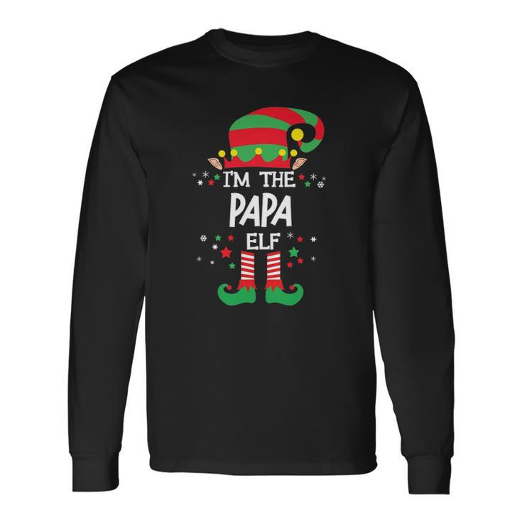 Im The Papa Elf Group Matching Christmas Pajama Long Sleeve T-Shirt T-Shirt