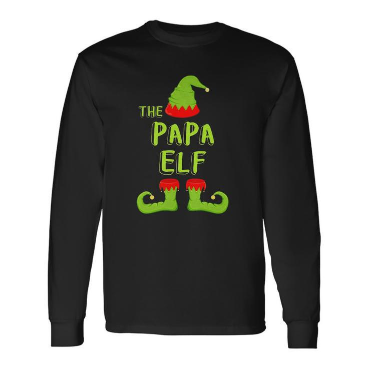 The Papa Elf Matching Group Christmas Costume Long Sleeve T-Shirt T-Shirt