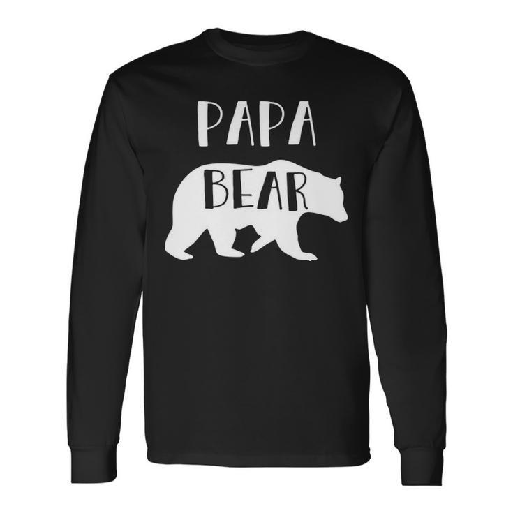 Papa Grandpa Papa Bear Long Sleeve T-Shirt