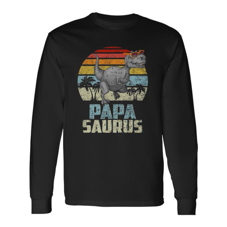 Papasaurus Rex Dinosaur Papa Saurus Matching Long Sleeve T-Shirt T-Shirt
