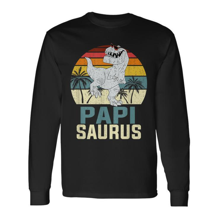 Papisaurus Rex Dinosaur Papi Saurus Matching V2 Long Sleeve T-Shirt