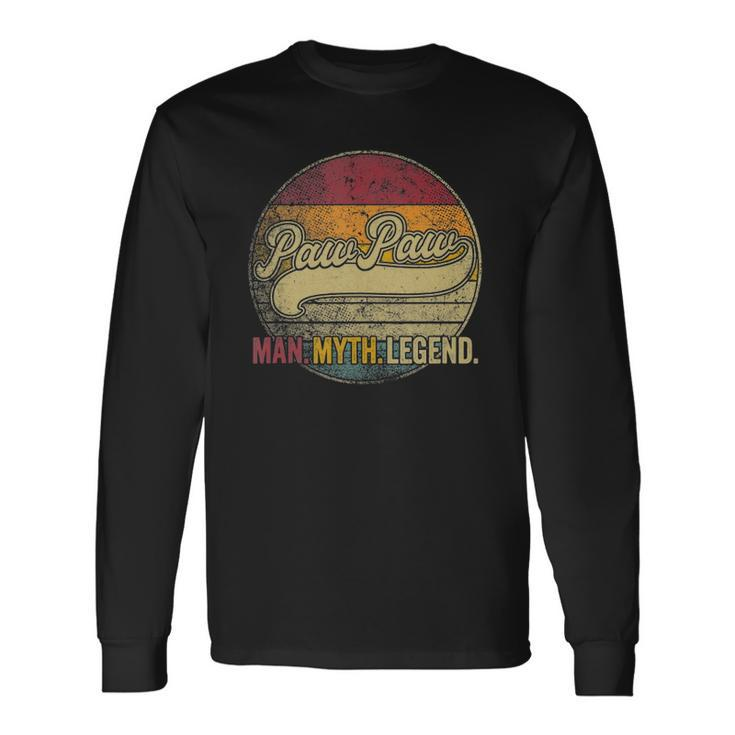 Paw Paw The Man Myth Legend Christmas Grandpa Pawpaw Long Sleeve T-Shirt T-Shirt