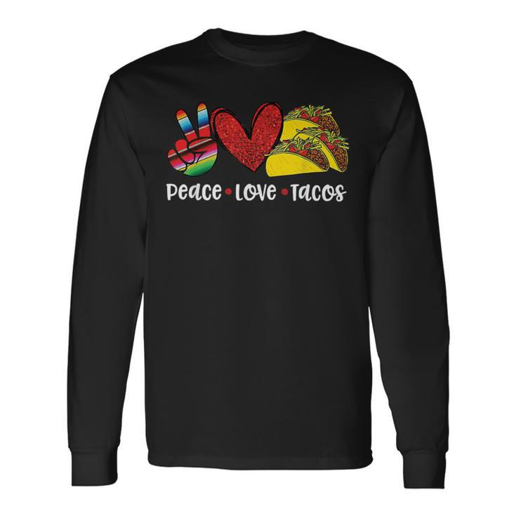 Peace Love Cinco De Mayo V2 Long Sleeve T-Shirt