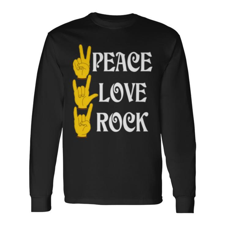 Peace Love Rock V3 Long Sleeve T-Shirt