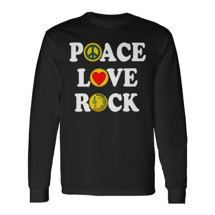 Peace Love Rock V4 Long Sleeve T-Shirt