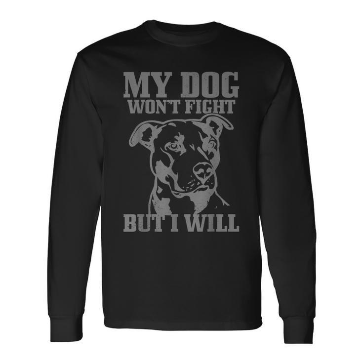 Pitbull Dog Pitbull Mom Pitbull Dad V2 Long Sleeve T-Shirt