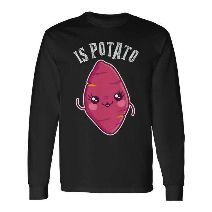 Potato Late Night Television Long Sleeve T-Shirt
