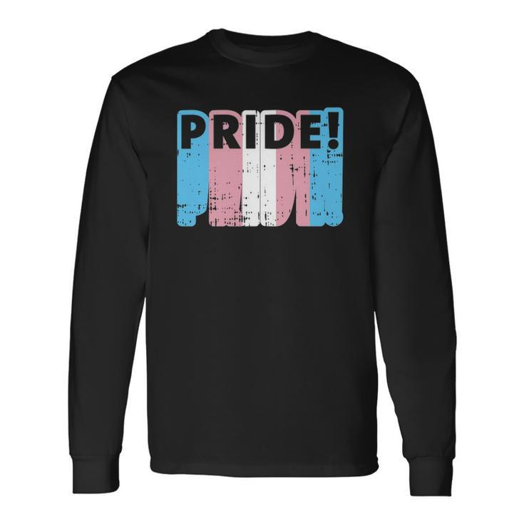Pride Transgender Lgbt Flag Color Protest Support Long Sleeve T-Shirt T-Shirt