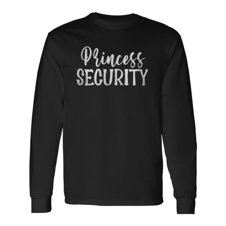 Princess Security Halloween Dad Matching Easy Costume Long Sleeve T-Shirt T-Shirt