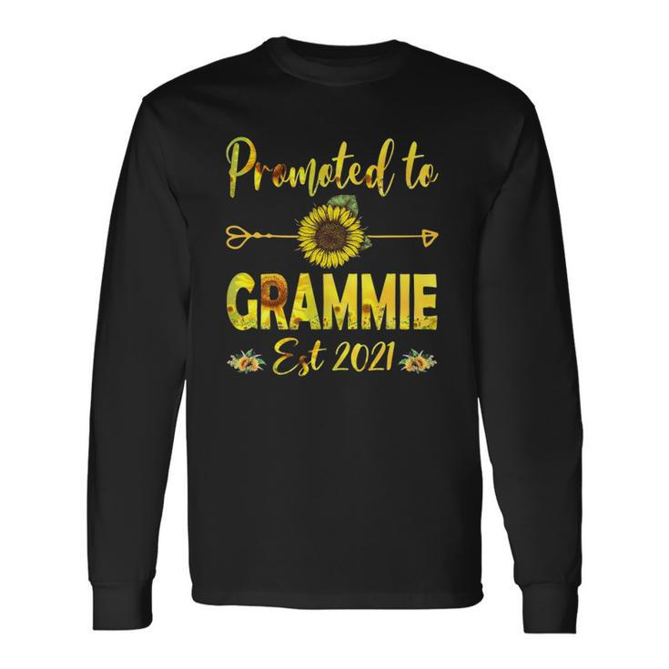 Promoted To Grammie Est 2022 Sunflower Long Sleeve T-Shirt T-Shirt