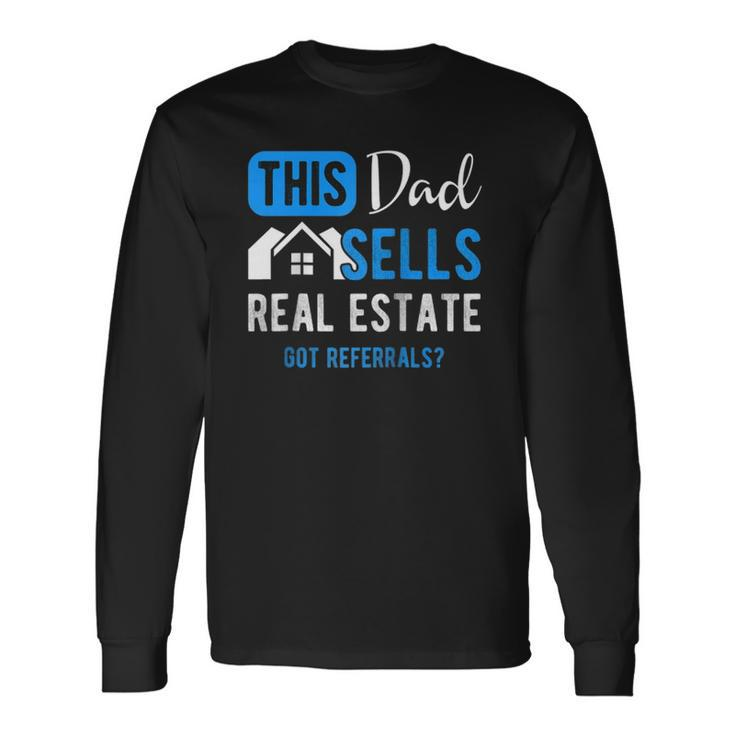 Real Estate Agent Dad Realtor Raglan Baseball Long Sleeve T-Shirt T-Shirt