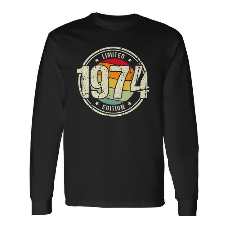 Retro 48 Years Old Vintage 1974 Limited Edition 48Th Birthday Long Sleeve T-Shirt Gifts ideas