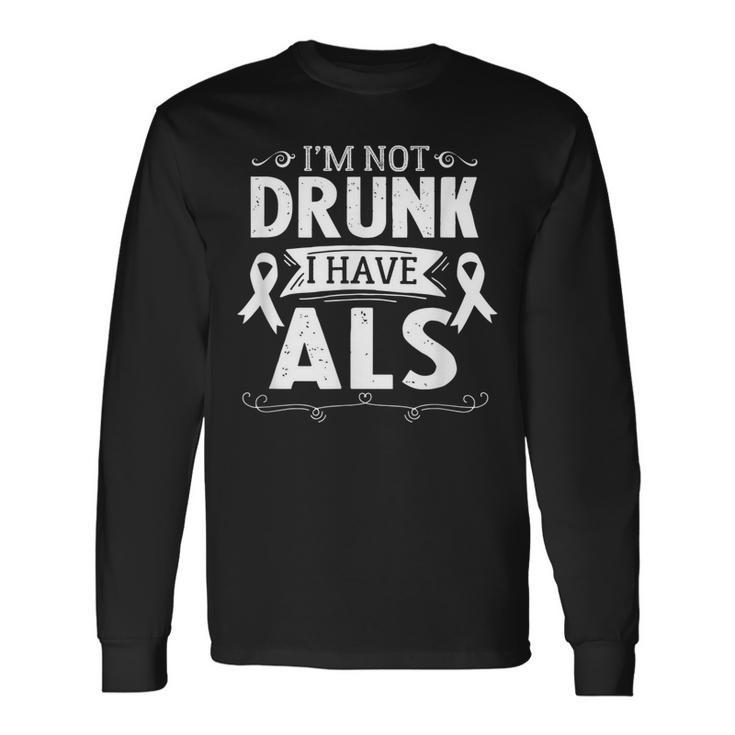 Ribbon Blue Fighting Als Awareness Month Support Als Warrior V2 Long Sleeve T-Shirt Gifts ideas