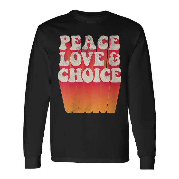 Rights Pro Choice Feminist Fashion Long Sleeve T-Shirt