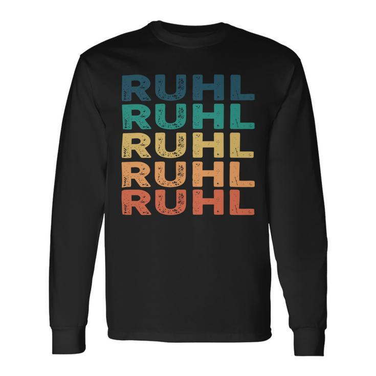 Ruhl Name Shirt Ruhl Name V2 Long Sleeve T-Shirt