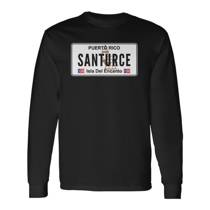 Santurce Puerto Rico Proud Boricua Long Sleeve T-Shirt