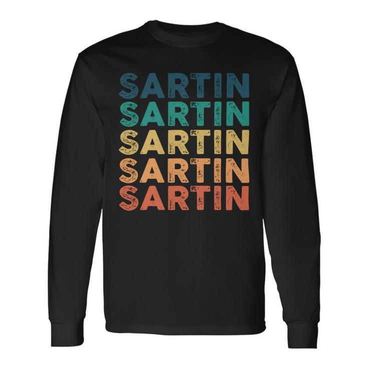 Sartin Name Shirt Sartin Name V2 Long Sleeve T-Shirt