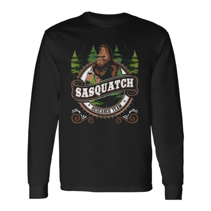Sasquatch Research Team Bigfoot Fan Long Sleeve T-Shirt T-Shirt