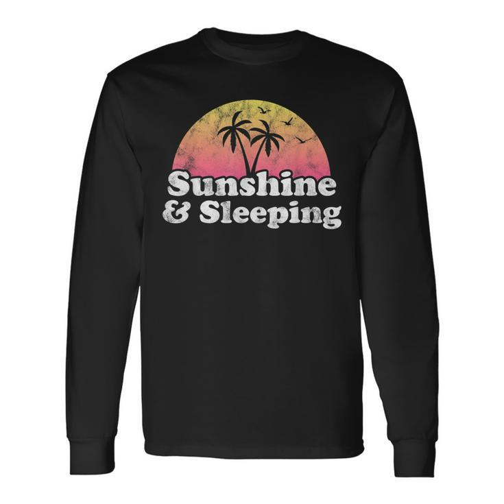 Sleeping Sunshine And Sleeping Long Sleeve T-Shirt