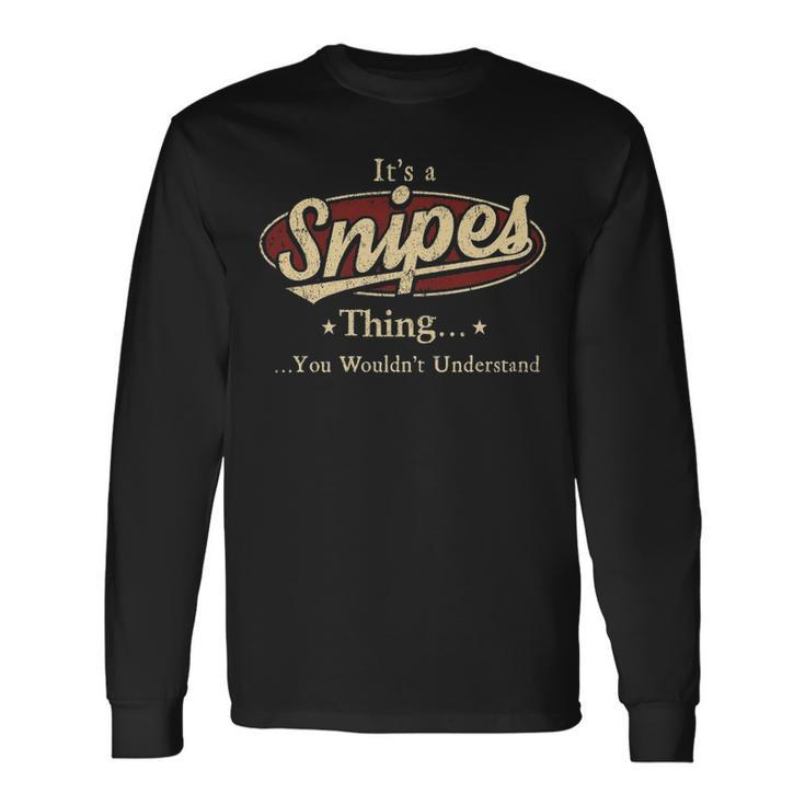 Snipes Shirt Personalized Name Shirt Name Print Shirts Shirts With Name Snipes Long Sleeve T-Shirt