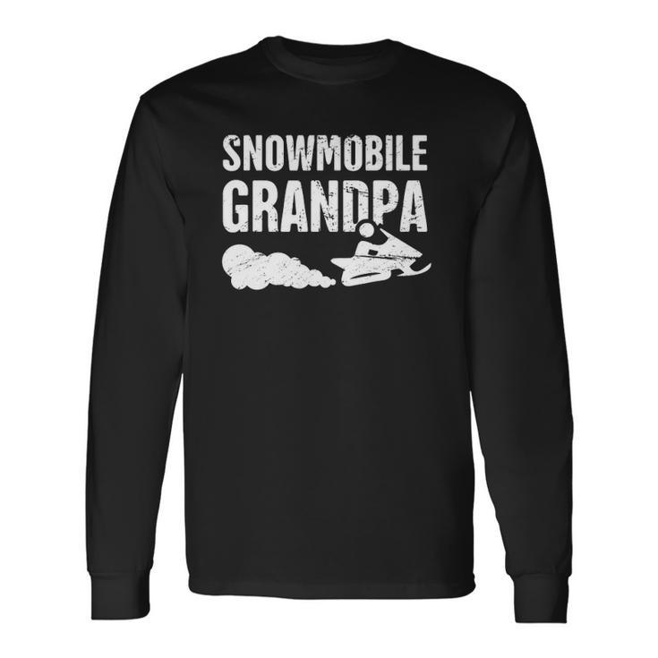 Snowmobile Grandpa Snowmobile Snowmobiling Lover Long Sleeve T-Shirt T-Shirt