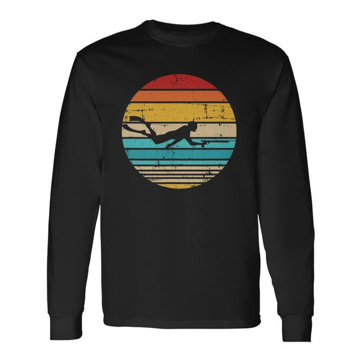 Spearfishing Vintage Retro Fishing Lover Long Sleeve T-Shirt T-Shirt