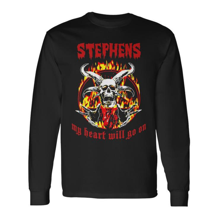 Stephens Name Stephens Name Halloween Long Sleeve T-Shirt Gifts ideas