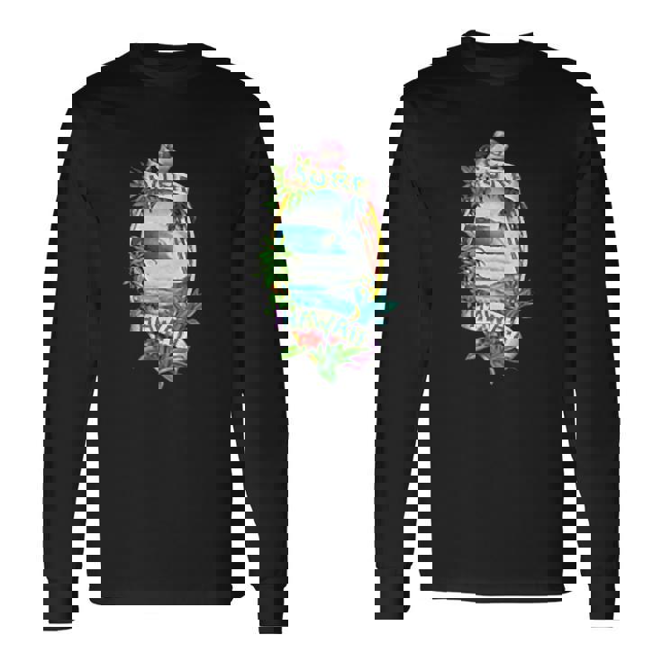 Surf Hawaii Classic Real Vintage Retro 70S Surf Long Sleeve T-Shirt T-Shirt