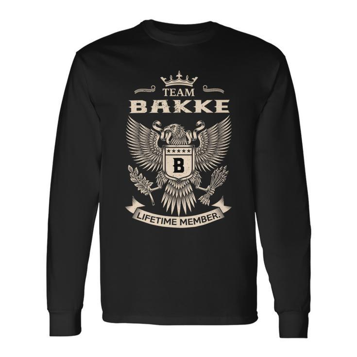 Team Bakke Lifetime Member V5 Long Sleeve T-Shirt
