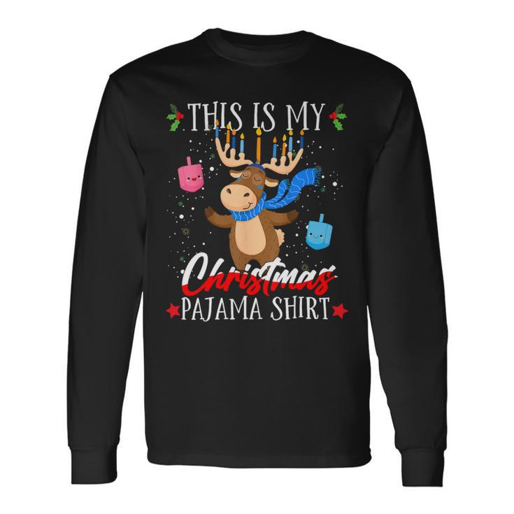 This Is My Christmas Pajama Jewish 545 Shirt Unisex Long Sleeve