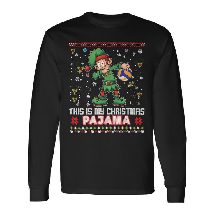 This Is My Christmas Pajama Volleyball 874 Shirt Unisex Long Sleeve Gifts ideas