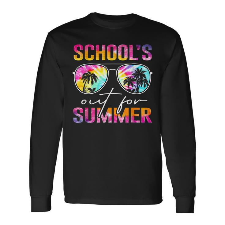 Tie Dye Last Day Of School Schools Out For Summer Teacher Long Sleeve T-Shirt T-Shirt Gifts ideas