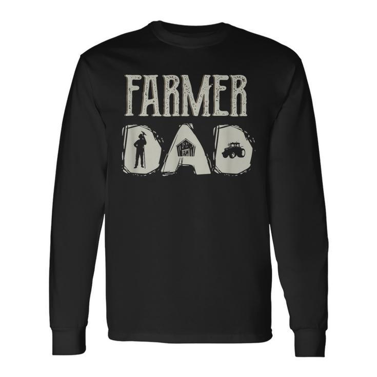 Tractor Dad Farming Father Farm Lover Farmer Daddy V2 Long Sleeve T-Shirt