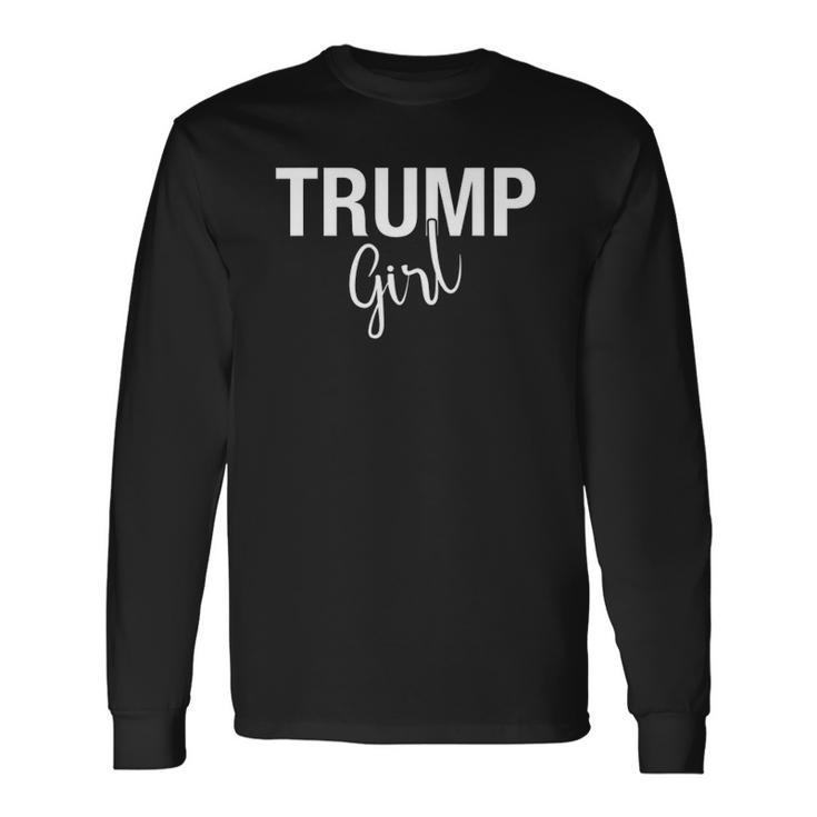 For Trump Girl Maga 2024 Gop Pro Republican Long Sleeve T-Shirt