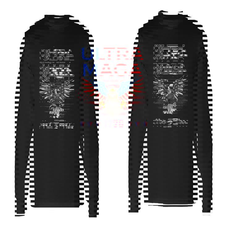 Ultra Maga Eagle 2022 Ultra Maga Tee American Flag Eagle Long Sleeve T-Shirt Gifts ideas