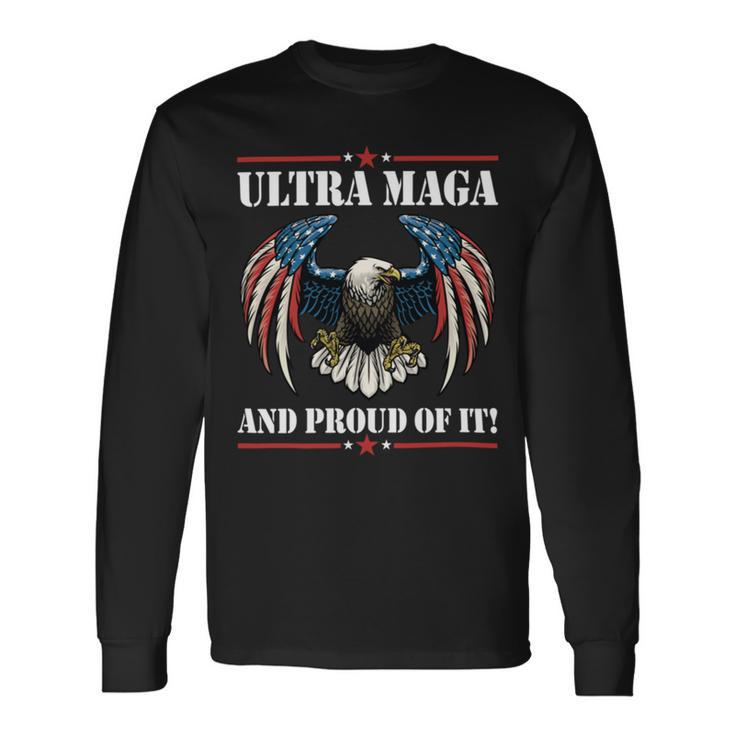 Ultra Maga Eagle Vintage  Unisex Long Sleeve