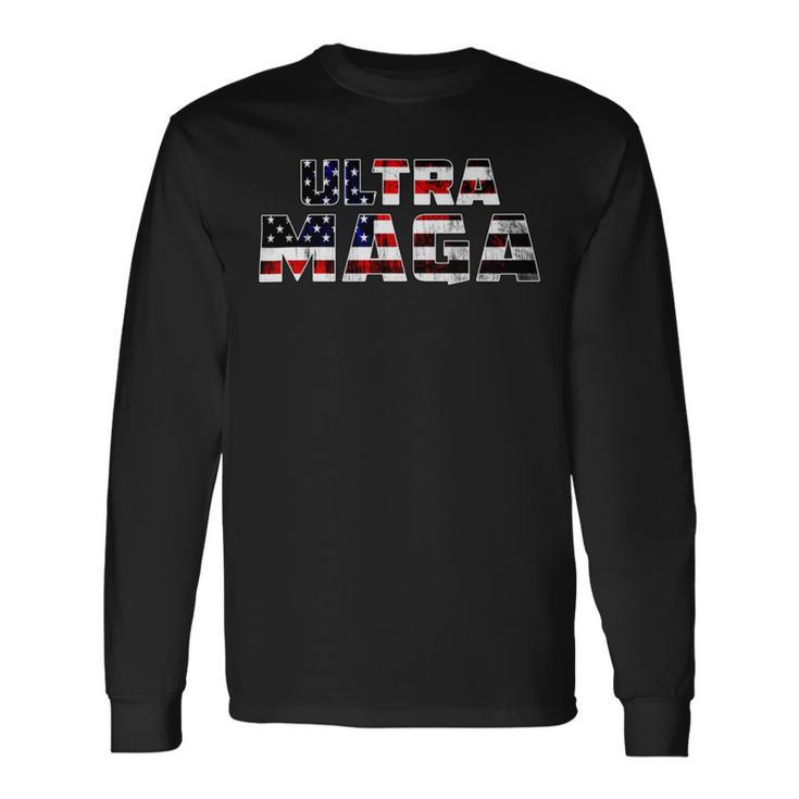 Ultra Maga King Trump Biden 2024 Great Unisex Long Sleeve Gifts ideas