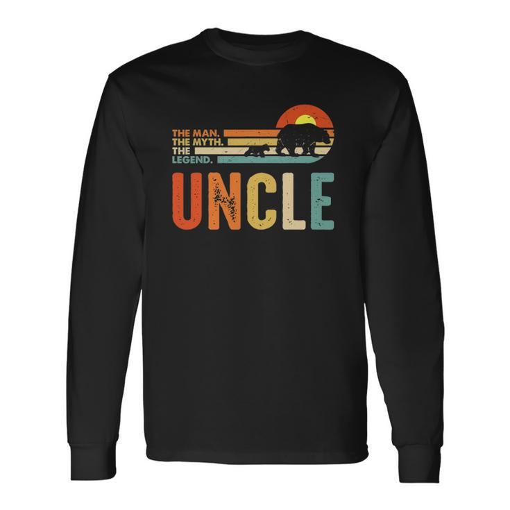 Uncle Man Myth Legend Vintage Retro Classic Uncle Long Sleeve T-Shirt T-Shirt