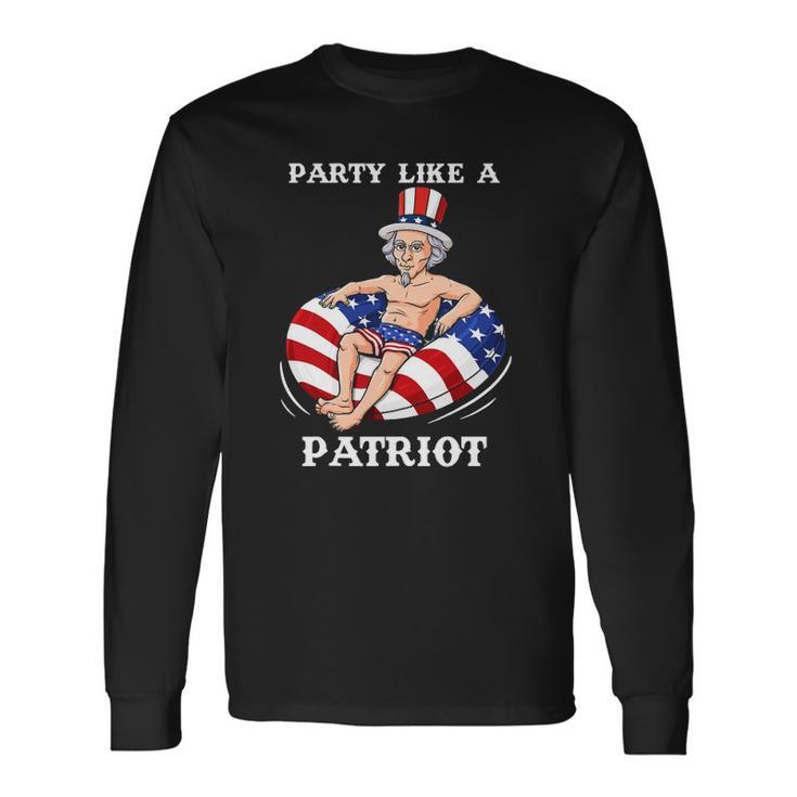 Uncle Sam 4Th Of July Usa Patriot Long Sleeve T-Shirt T-Shirt