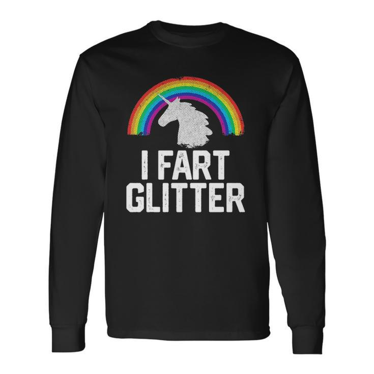 Unicorn Rainbow Retro Gay Pride Lgbtq Long Sleeve T-Shirt T-Shirt