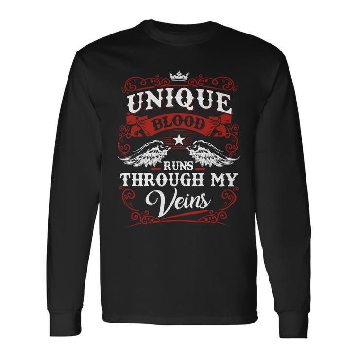 Unique Name Shirt Unique Name V2 Long Sleeve T-Shirt