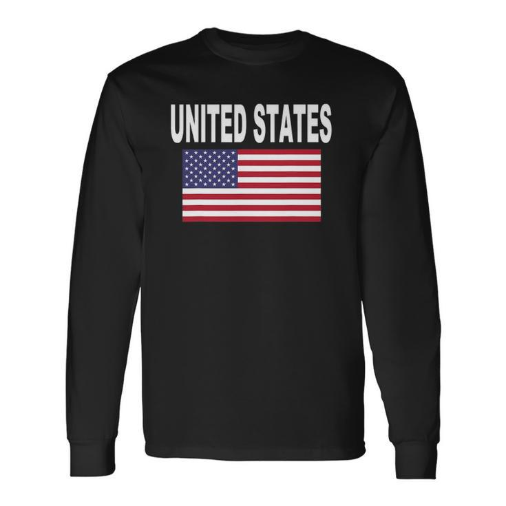 United States Flag Cool Usa American Flags Top Tee Long Sleeve T-Shirt T-Shirt