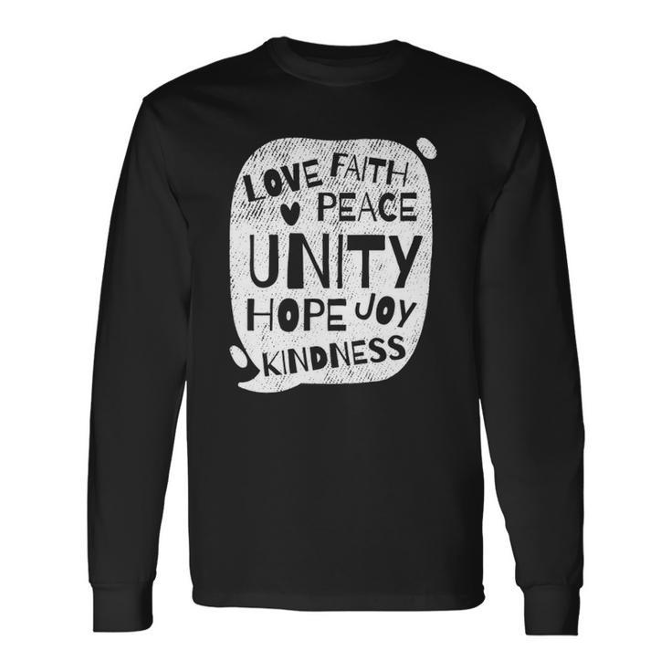 Unity Day Orange Peace Love Spread Kindness Long Sleeve T-Shirt T-Shirt