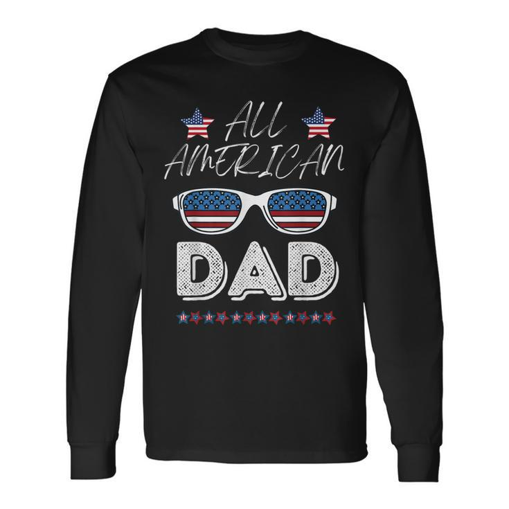 Usa 4Th Of July Great American Flag Dad Long Sleeve T-Shirt
