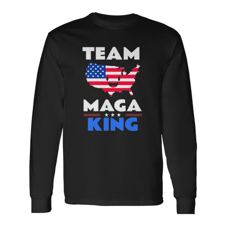 Usa American Flag Patriot Team The Great Maga King Long Sleeve T-Shirt T-Shirt