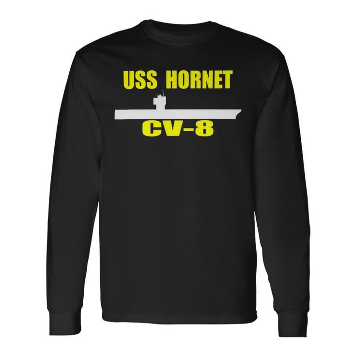 Uss Hornet Cv-8 Aircraft Carrier Sailor Veterans Day D-Day T-Shirt Long Sleeve T-Shirt