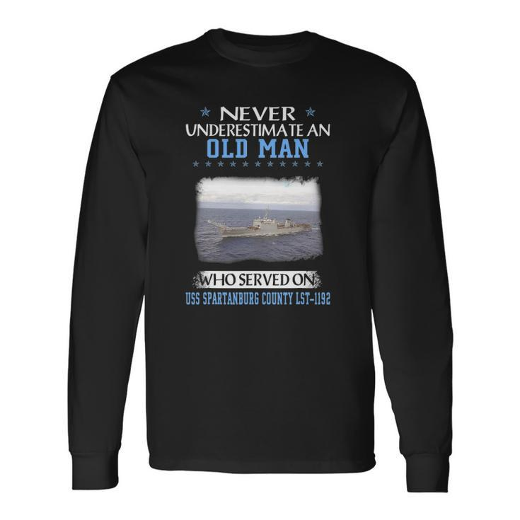 Uss Spartanburg County Lst-1192 Veterans Day Father Day Long Sleeve T-Shirt T-Shirt