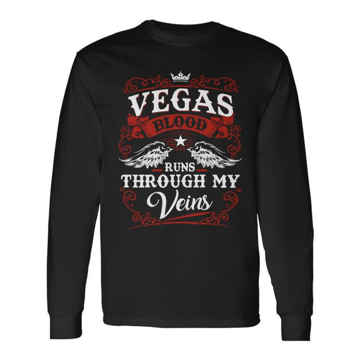Vegas Name Shirt Vegas Name Long Sleeve T-Shirt