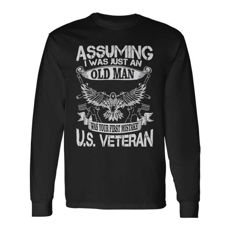 Veteran Veterans Day Us Veteran 43 Navy Soldier Army Military Long Sleeve T-Shirt